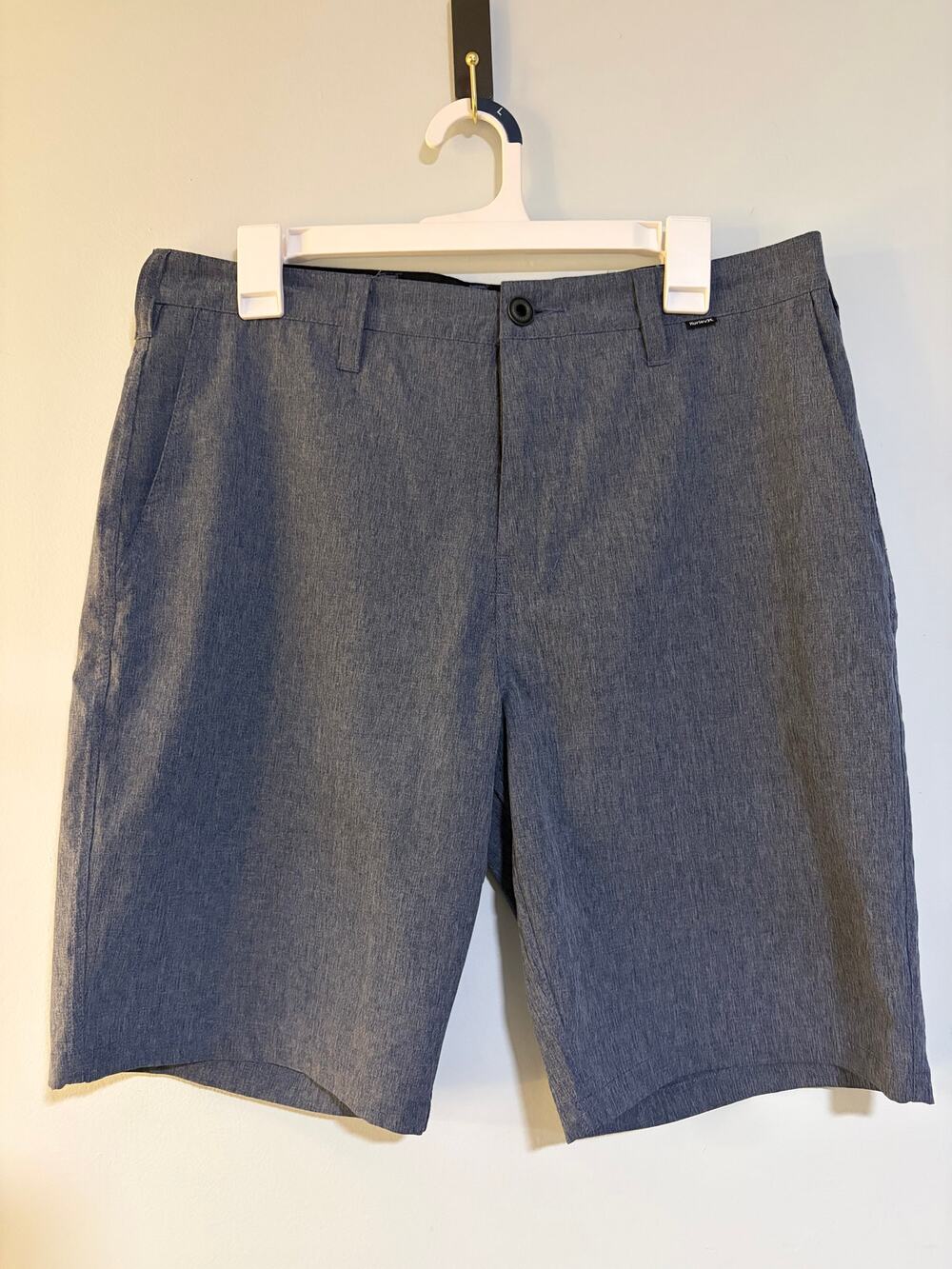 Hurley Phantom Hybrid Walkshorts Men's 32 Blue Heather Stretch Shorts